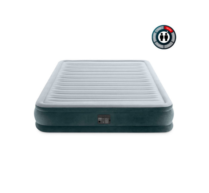 67770 Надувная кровать 152х203х33см "Comfort-Plush" встр.нас. 220В, до 272кг