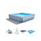 26766 Каркасный бассейн Prism Frame 488х488х122см, 25007л, фил.-насос 5678л\ч, лестница, тент, подстилка