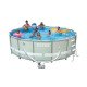 28312 Каркасный бассейн Ultra Frame, 427х122см, 14600л, песочн.фил.-насос 28644, лестн., тент, подстилка