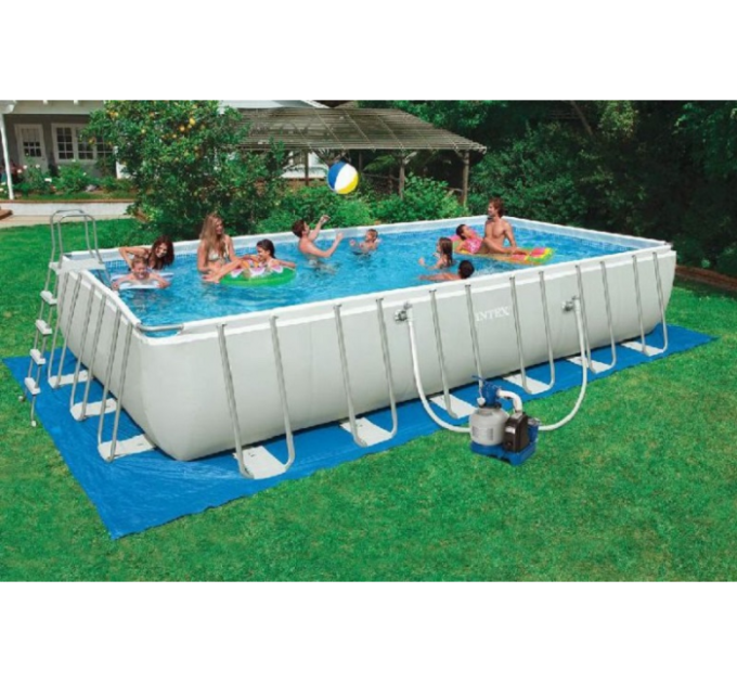 26366 Каркасный бассейн Ultra Frame 732х366х132см, 31805л, комб.фил.-насос 6000л\ч, лестница, тент, подсти