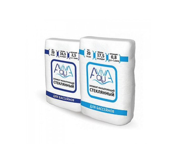 012126 Песок стеклянный для песочного фильтра, фракция 0.5-1.5мм, 20кг