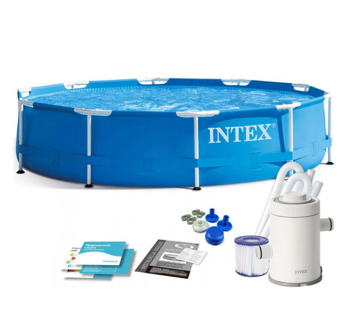 28202 Каркасный бассейн Metal Frame 305х76см, 4485л, фил.-насос 1250л/ч