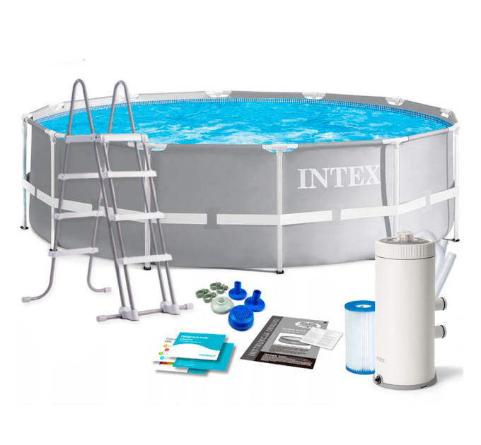 26718/28726 Каркасный бассейн Prism Frame 366х122см, 10685л, фил.-насос 3785 л/ч, лестница