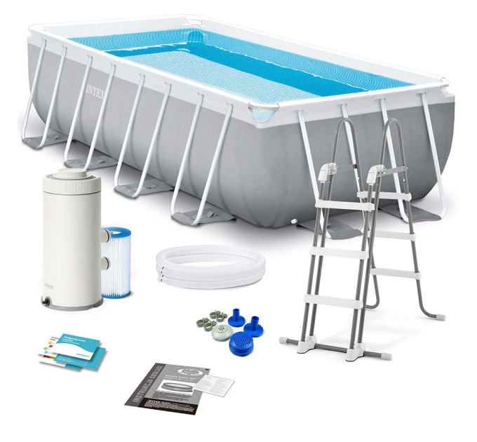 26790 Каркасный бассейн Prism Frame 400х200х122см, 8418л, фил.-насос 2006л\ч, лестница