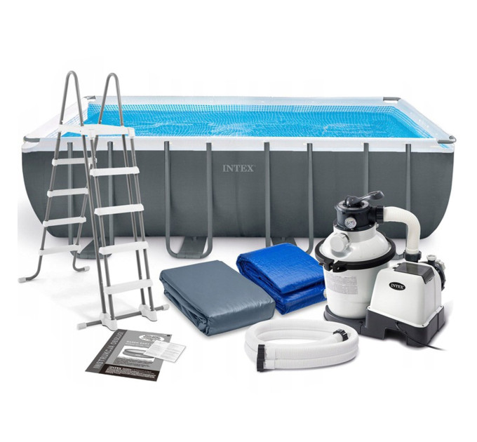 26356 Каркасный бассейн Ultra XTR Frame 549х274х132см, 17203л, песч.фил.-нас. 4500л\ч, лестн, тент, подст.