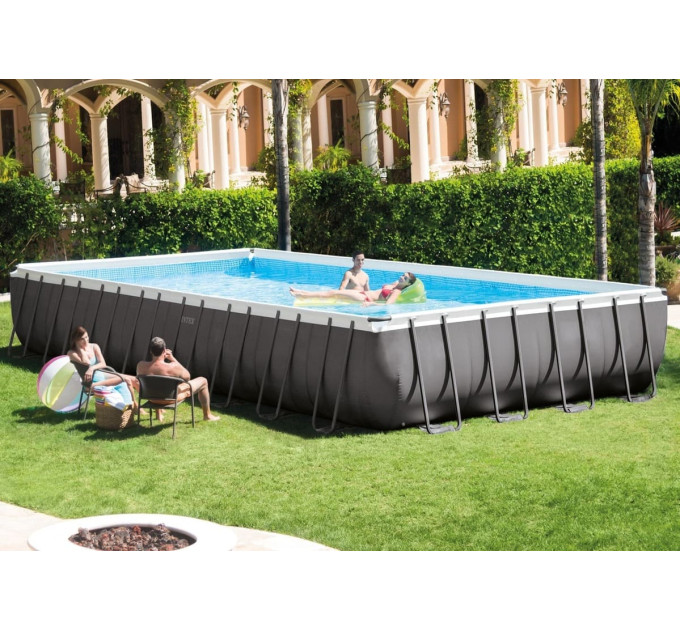 26374 Каркасный бассейн Ultra XTR Frame 975х488х132см, 54368л, песч.фил.-нас. 10500л\ч, лестн, тент, подст
